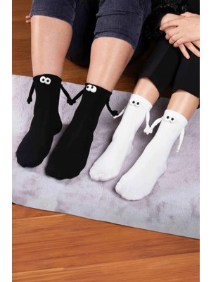 SiHako El Ele Tutuşan Mıknatıslı Kolej Çorap 8*28