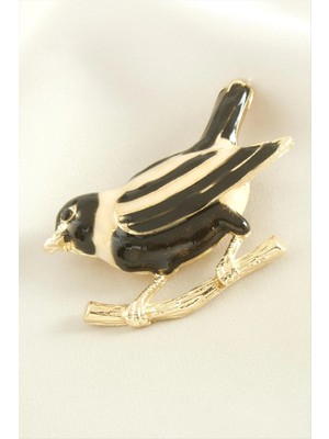 SiHako Kuş Mineli Broş