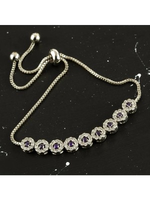 SiHako Zirkon Taşlı Lüx Asansörlü Bileklik