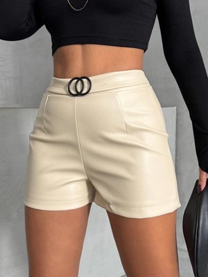 Üreticiniz Tokalı Deri Şort H24444 481348