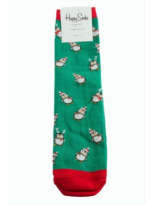 SiHako Geyik Yılbaşı Penye Çorap