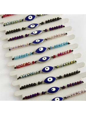 SiHako Oval Nazar Kristal Bileklik