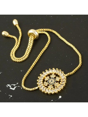 SiHako Kartanesi Zirkon Taşlı Asansörlü Bileklik