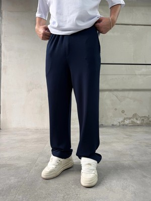 Difransel Jeans Erkek Modal Kumaş Baggy Kalıp Bol Paça Eşofman