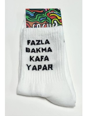 SiHako Söz Yazılı Kolej Çorap 8*28