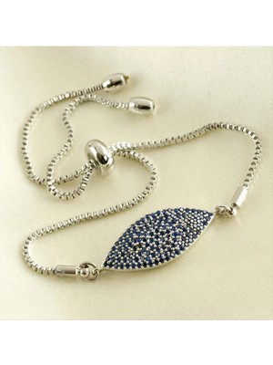 SiHako Oval Zirkon Taşlı Asansörlü Bileklik