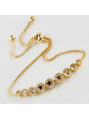 SiHako Zirkon Taşlı Lüx Asansörlü Bileklik