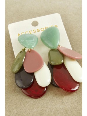 SiHako Oval Taşlı Zr Model Küpe