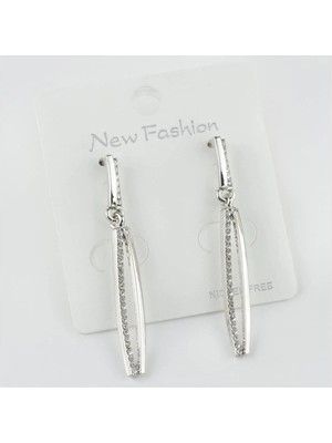 SiHako Çubuk Fişgürlü Taşlı Küpe