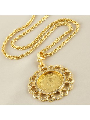 SiHako Tam Altın Kaplama Kolye