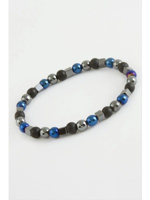 SiHako Hematit & Mat Onix Doğaltaş Bileklik