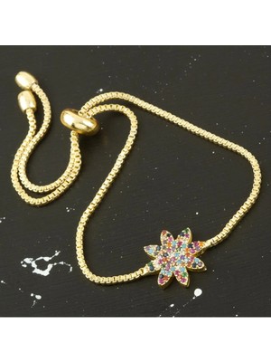 SiHako Yıldız Zirkon Taşlı Asansörlü Bileklik