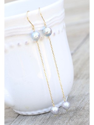 Shiklik Inci Zincirli Kadın Detaylı Küpe