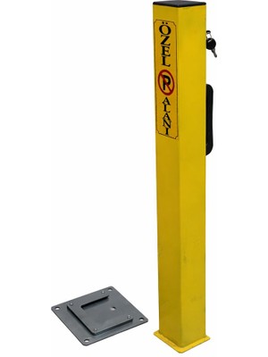 UZM PARK Kilitli Kişisel Otopark Bariyeri Kilitli Çıkar Tak Kızaklı Direk 75CM