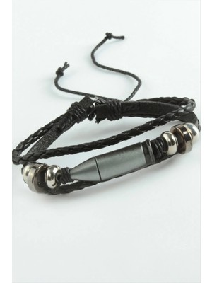 SiHako Vinlex Deri Bileklik