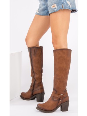 Fox Shoes Taba Kadın Çizme E674250009