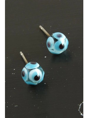 SiHako Nazar Top Cam Küpe