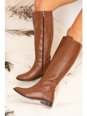 Fox Shoes Taba Kadın Çizme J654065609