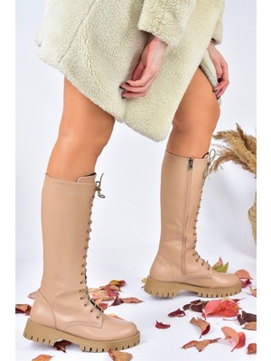 Fox Shoes Ten Bağcıklı Günlük Kadın Çizme L430194009