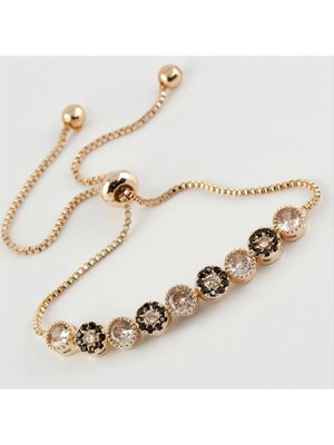 SiHako Zirkon Taşlı Lüx Asansörlü Bileklik