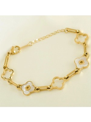 SiHako Çiçek Lüks Çelik Bileklik