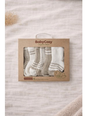 BABYCOSY Baby Cosy 6’lı Ekonomik Bebek Çorabı Seti – Konforlu ve Dayanıklı