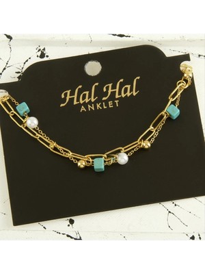 SiHako Küp Inci Lüks Çelik Halhal