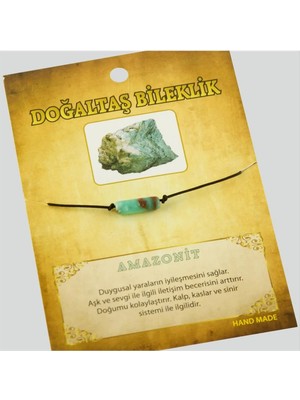 SiHako Amazonit Doğaltaş Bileklik
