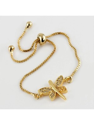 SiHako Yusufçuk Figürlü Zirkon Taşlı Asansörlü Bileklik