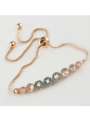 SiHako Zirkon Taşlı Lüx Asansörlü Bileklik