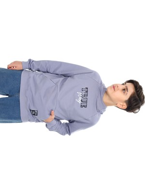 Toontoy Erkek Çocuk Relax Fit Kapüşonlu Cepli Reglan Kol Baskılı Sweatshirt - 2 Iplik