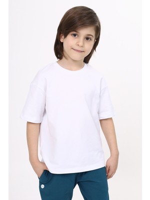 Toontoy Erkek Çocuk Baskılı Bisiklet Yaka Kısa Kollu Tişört