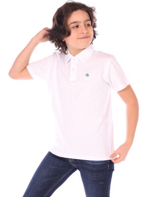 Toontoy Erkek Çocuk Polo Yaka Düğmeli Kısa Kollu Tişört