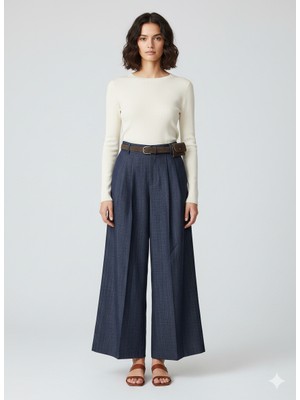 Ekol On Triko Kemerli Cüzdanlı Pantolon 70113