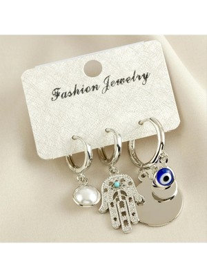 SiHako 3 Adet Ftm Lüx Küpe