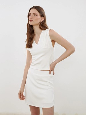 Lc Waikiki Yeni Sezon V Yaka Büzgülü Bluz