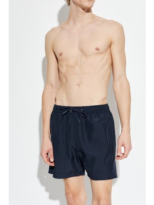 Paul & Shark Erkek Yansıtıcı Logo Desenli Arka Cepli Beli Lastikli Lacivert Mayo 26415007-010