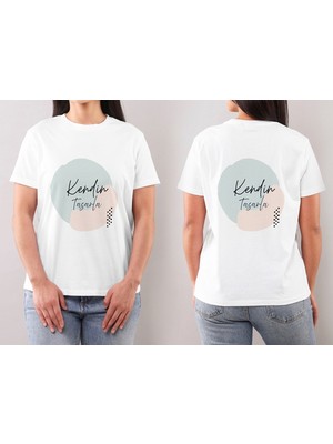 Detay Fotoğrafçılık - Kişiye Özel Baskılı  T-Shirt - 0 Yaka Beyaz Pamuk/polyester Kumaş -Hediyelik Özelleştirilbaskılı Iş T-Shirt