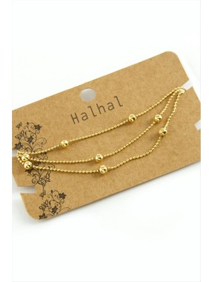 SiHako Üç Zincirli Lüks Çelik Halhal