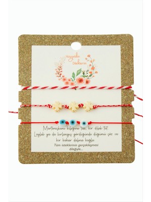 SiHako 3 Adet Yonca Nazar Marteniçka Bileklik