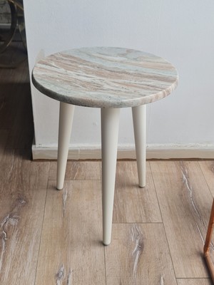 Marbleart Mermer Yan Sehpa