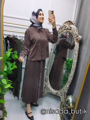 Nisa Butik Giyim Tensel Etekli Takım