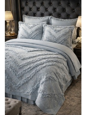 6 Parça Premium Lüks Saçaklı Pike Takımı (Pike - Çarşaf - Kırlent 2 Ad. - Yastık Kılıfı 2 Ad.)