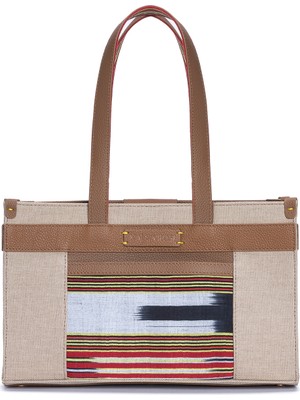 K'ai&Vrosi Midi Zua Taba Kanvas Omuz Çantası