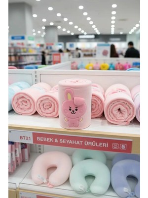 Miniso BT21 Lisanlı Bebek Koleksiyonu 3D Battaniye (Cooky)