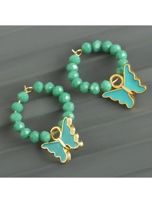 SiHako Kristal Mineli Halka Küpe