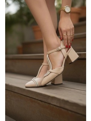 Kadın Riya Cilt Klasik Topuklu Ayakkabı