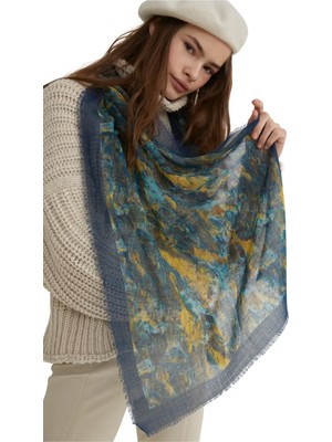 Neptune Marbling Doğal Fısıltı Şal