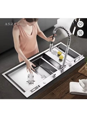 Gürtuz Ultra Sonik Uzaktan Kumandalı Akıllı Evye Kapaklı – Büyük Boy, Ofis ve Sanayi Tipi