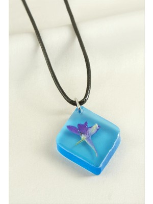 SiHako Mahmuzotu Çiçeği Epoksi Kolye